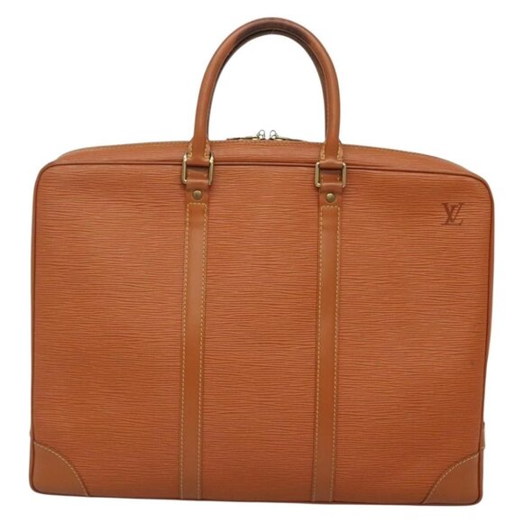 LOUIS VUITTON Epi Porte Documents Voyage Bag Zipangu Gold M54478 LV Auth 132581B - Picture 3 of 16